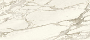 Marble look porcelain tile countertops with beige and gray patterns in stock in Edmonton Western Canada 2cm porcelain and matte
