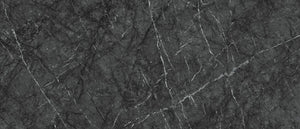 Porcelain slab of a textured grey and black surface with visible lines in white available in Edmonton In Stock