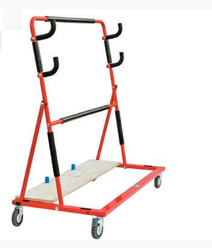 Montolit Goal Evo Transport Cart with a large format tile on the bottom left side of the frame of the cart.