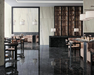 The walls in this elegant restaurant are finished in the creamy elegance of Bianco Fantastico, keeping the space feeling open and welcoming. The low maintenance and easy clean finish makes it an ideal choice for commercial applications. The distributor is in Western Canada. 