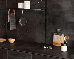 Porcelain slabs for backsplashes, countertops, showers, bathroom walls, fireplaces, feature walls, washbasins, custom furniture, high traffic flooring and facades.