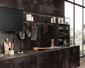 Porcelain slabs for backsplashes, countertops, showers, bathroom walls, fireplaces, feature walls, washbasins, custom furniture, high traffic flooring and facades.