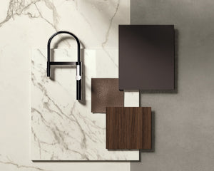 Porcelain slabs for backsplashes, countertops, showers, bathroom walls, fireplaces, feature walls, washbasins, custom furniture, high traffic flooring and facades.