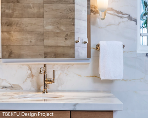 Porcelain slabs for backsplashes, countertops, showers, bathroom walls, fireplaces, feature walls, washbasins, custom furniture, high traffic flooring and facades.