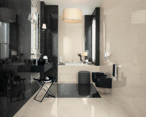 Porcelain slabs for backsplashes, countertops, showers, bathroom walls, fireplaces, feature walls, washbasins, custom furniture, high traffic flooring and facades.