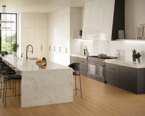 Porcelain slabs for backsplashes, countertops, showers, bathroom walls, fireplaces, feature walls, washbasins, custom furniture, high traffic flooring and facades.