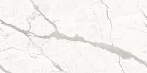 White marble texture with gray veins on a white background in porcelain slab in stock