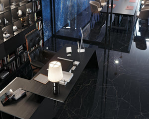 Porcelain slabs for backsplashes, countertops, showers, bathroom walls, fireplaces, feature walls, washbasins, custom furniture, high traffic flooring and facades.