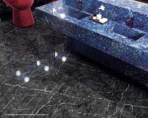 Porcelain slabs for backsplashes, countertops, showers, bathroom walls, fireplaces, feature walls, washbasins, custom furniture, high traffic flooring and facades.