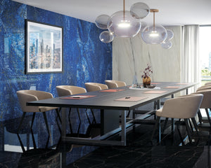 Porcelain slabs for backsplashes, countertops, showers, bathroom walls, fireplaces, feature walls, washbasins, custom furniture, high traffic flooring and facades.