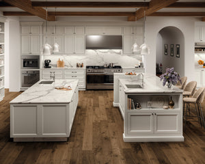 Porcelain slabs for backsplashes, countertops, showers, bathroom walls, fireplaces, feature walls, washbasins, custom furniture, high traffic flooring and facades.