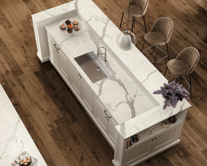 Porcelain slabs for backsplashes, countertops, showers, bathroom walls, fireplaces, feature walls, washbasins, custom furniture, high traffic flooring and facades.
