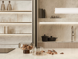 Porcelain slabs for backsplashes, countertops, showers, bathroom walls, fireplaces, feature walls, washbasins, custom furniture, high traffic flooring and facades.